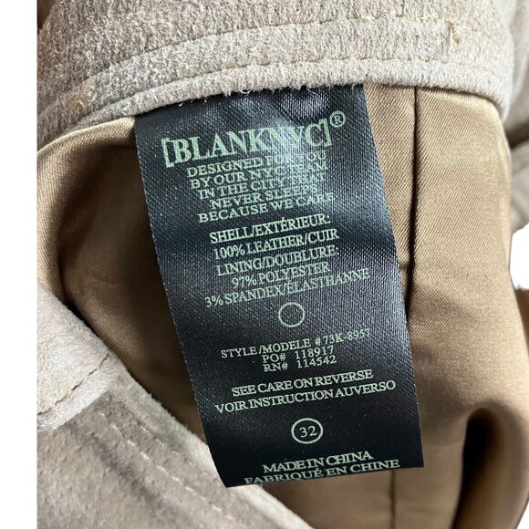 Blank NYC Cargo Suede Tan Shorts 32 Utility High Rise Pockets Fall - Picture 8 of 15